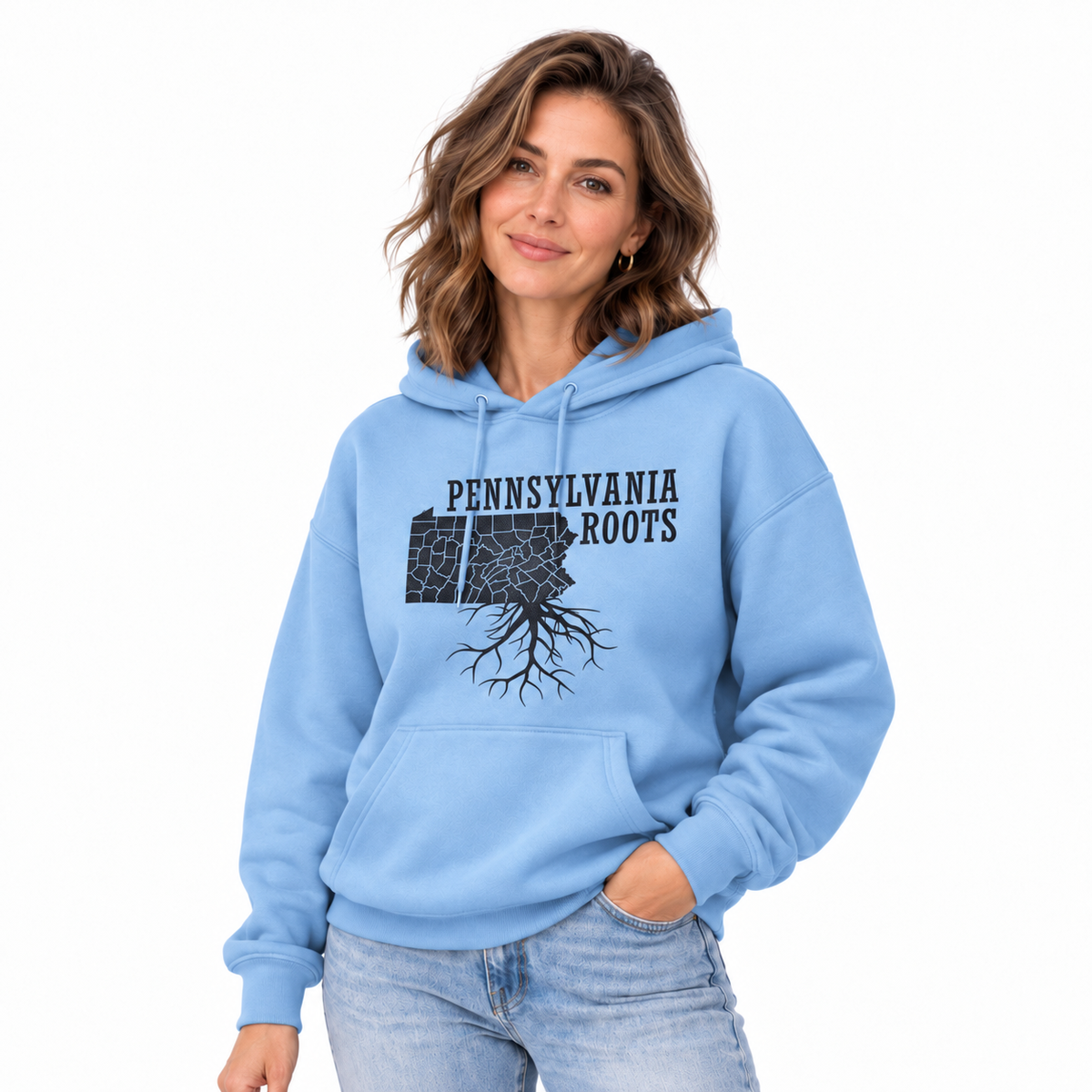 Pennsylvania Roots County Map Hometown Pride Hoodie