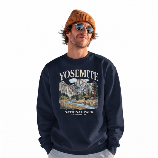 Yosemite National Park California Nature Vintage Sweatshirt