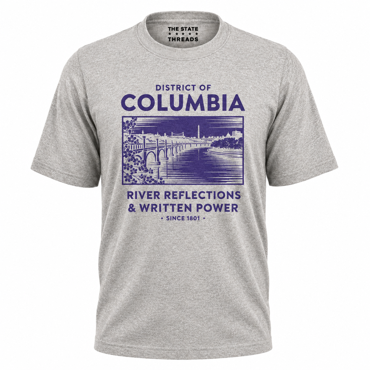 District of Columbia River Reflections Potomac Bridge Vintage Shirt