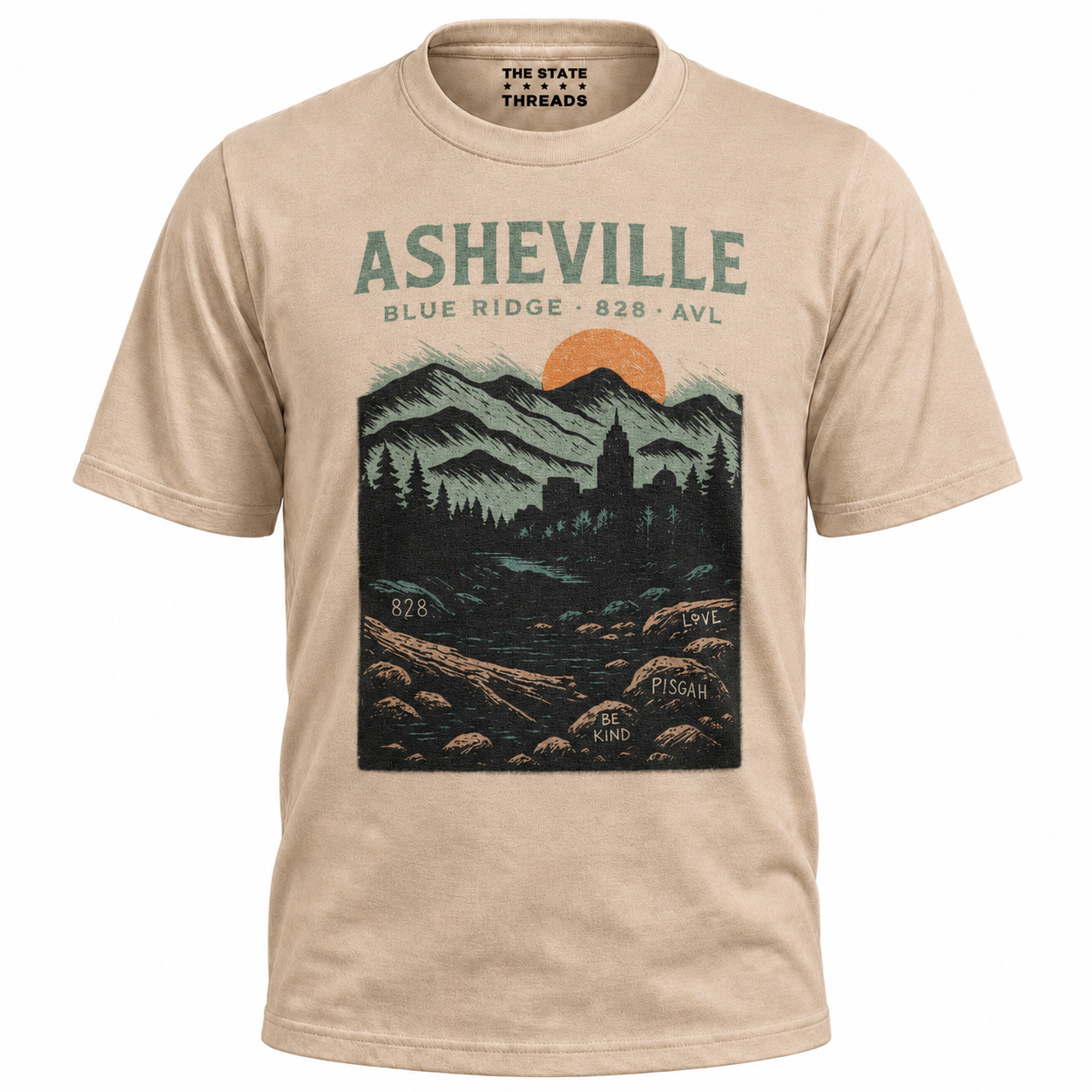 Asheville North Carolina Blue Ridge Mountains Vintage Shirt