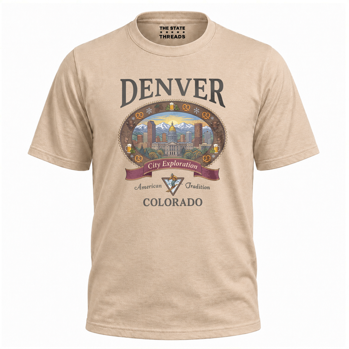 Denver Colorado Mountain City Exploration Shirt
