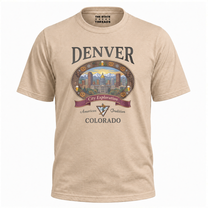 Denver Colorado Mountain City Exploration Shirt