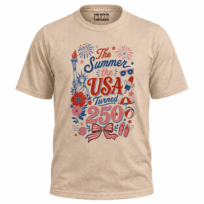 The Summer USA Turned 250 Patriotic Shirt