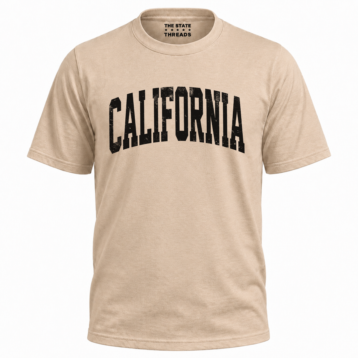 California Vintage Distressed Lettering State Pride Shirt