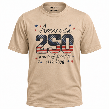 America 250 Years Freedom Anniversary Shirt