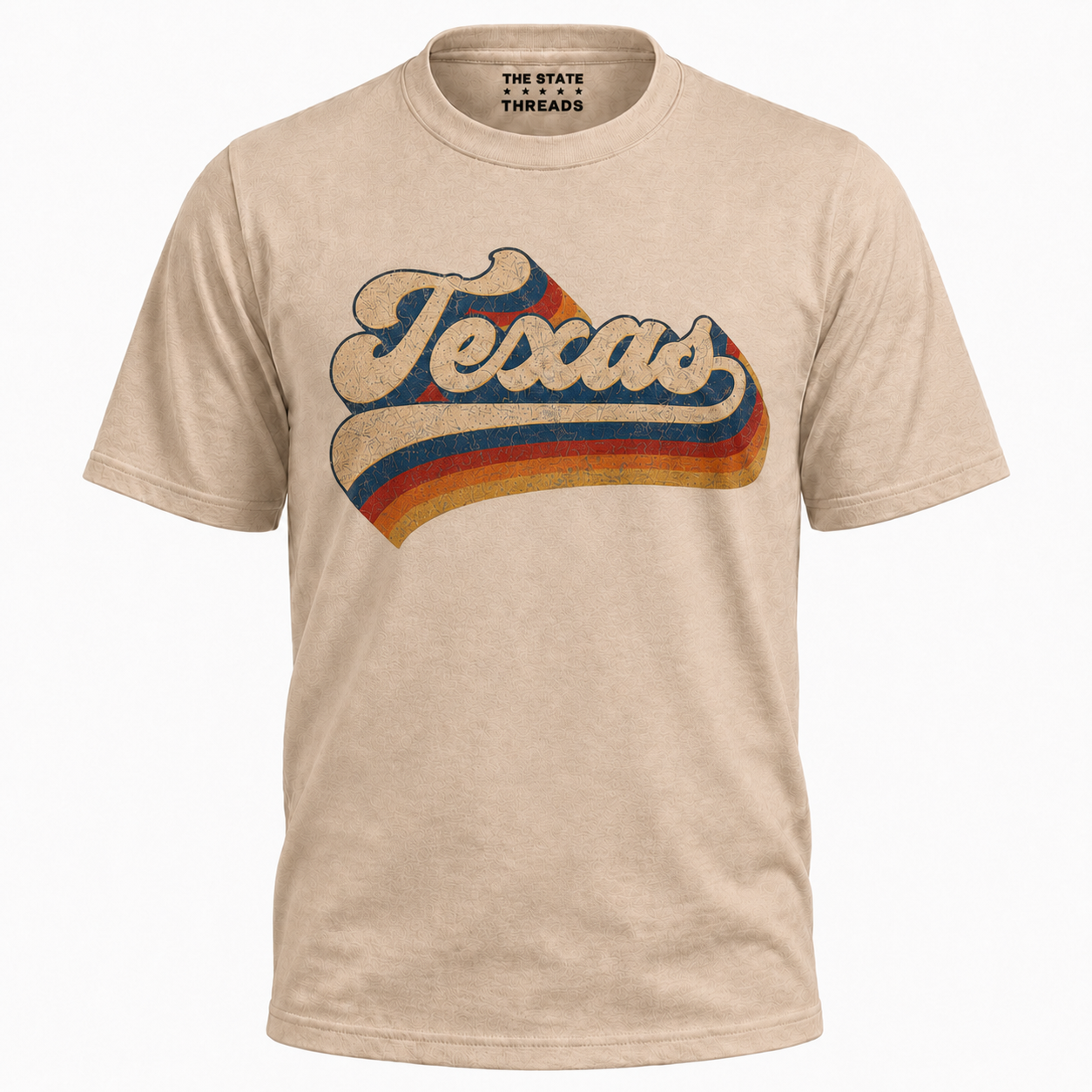 Texas Retro Script Rainbow Shirt