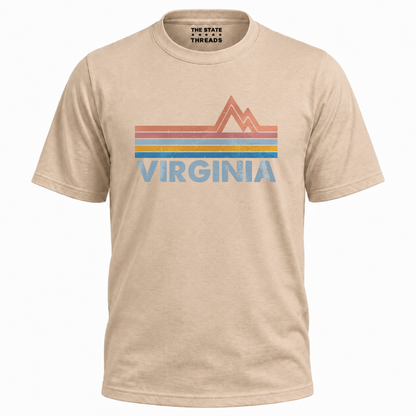 Virginia Mountain Retro State Pride Travel Shirt