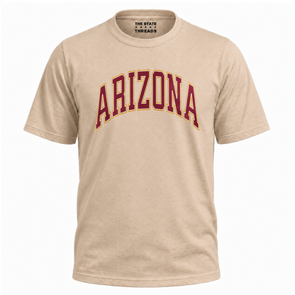 Arizona Vintage Varsity Block Lettering Shirt