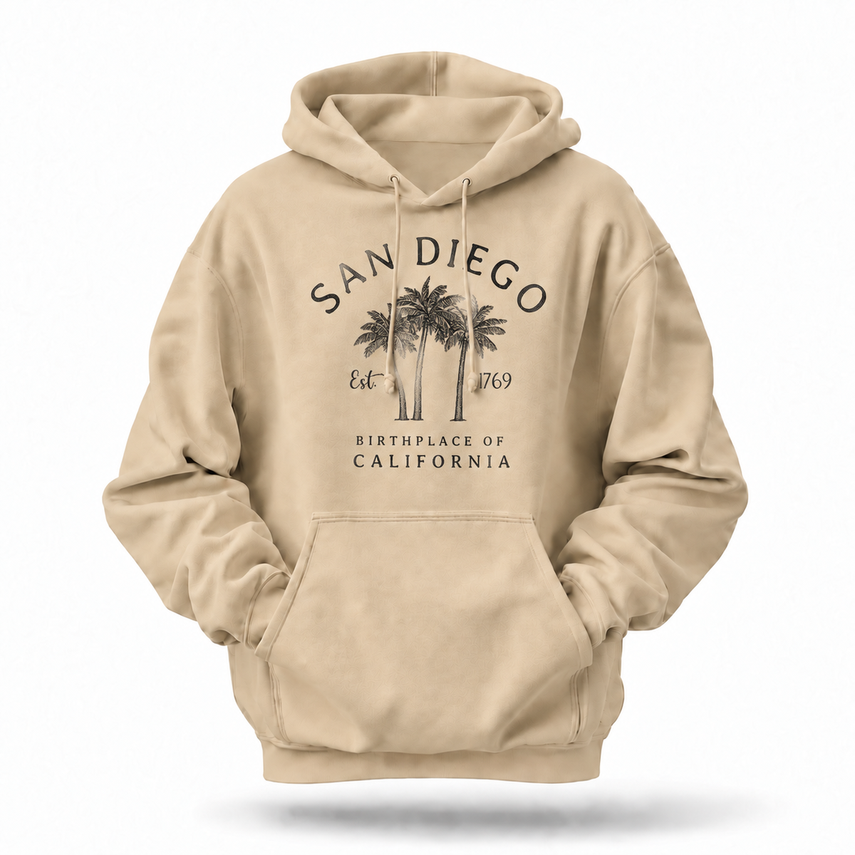 San Diego California Palm Trees Est 1769 Hoodie
