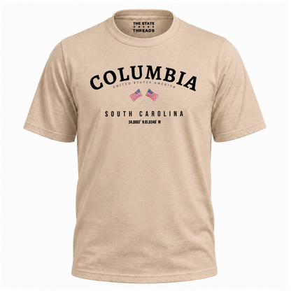 South Carolina Columbia Crossed Flags City Pride Shirt
