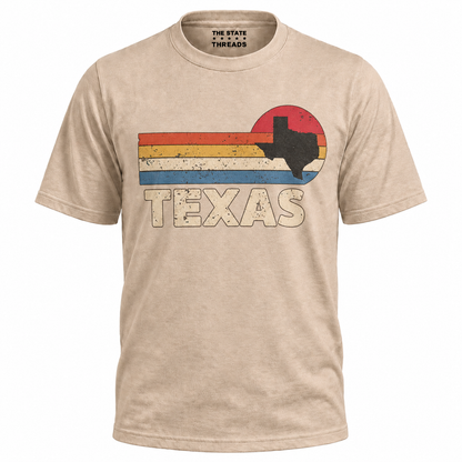 Texas Retro Sunset State Silhouette Shirt