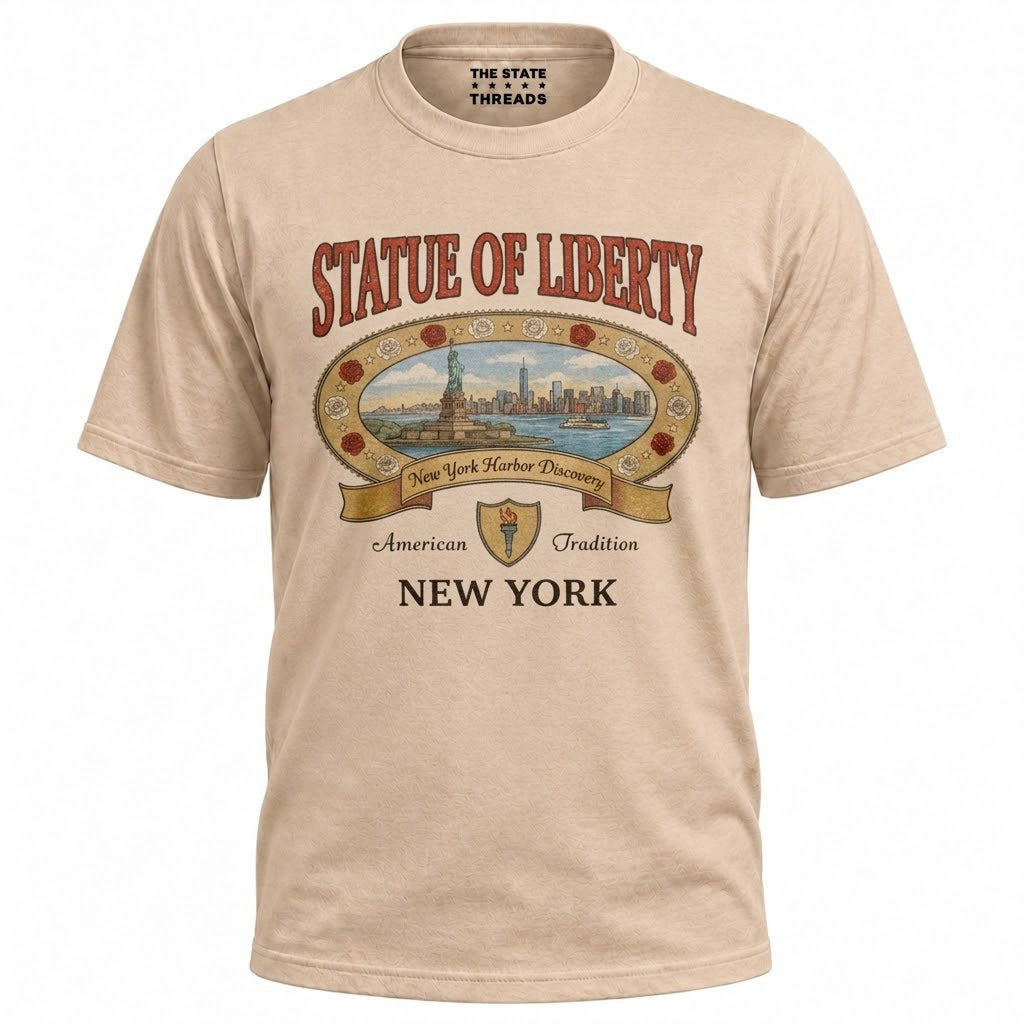 New York Statue of Liberty Vintage 90s Shirt