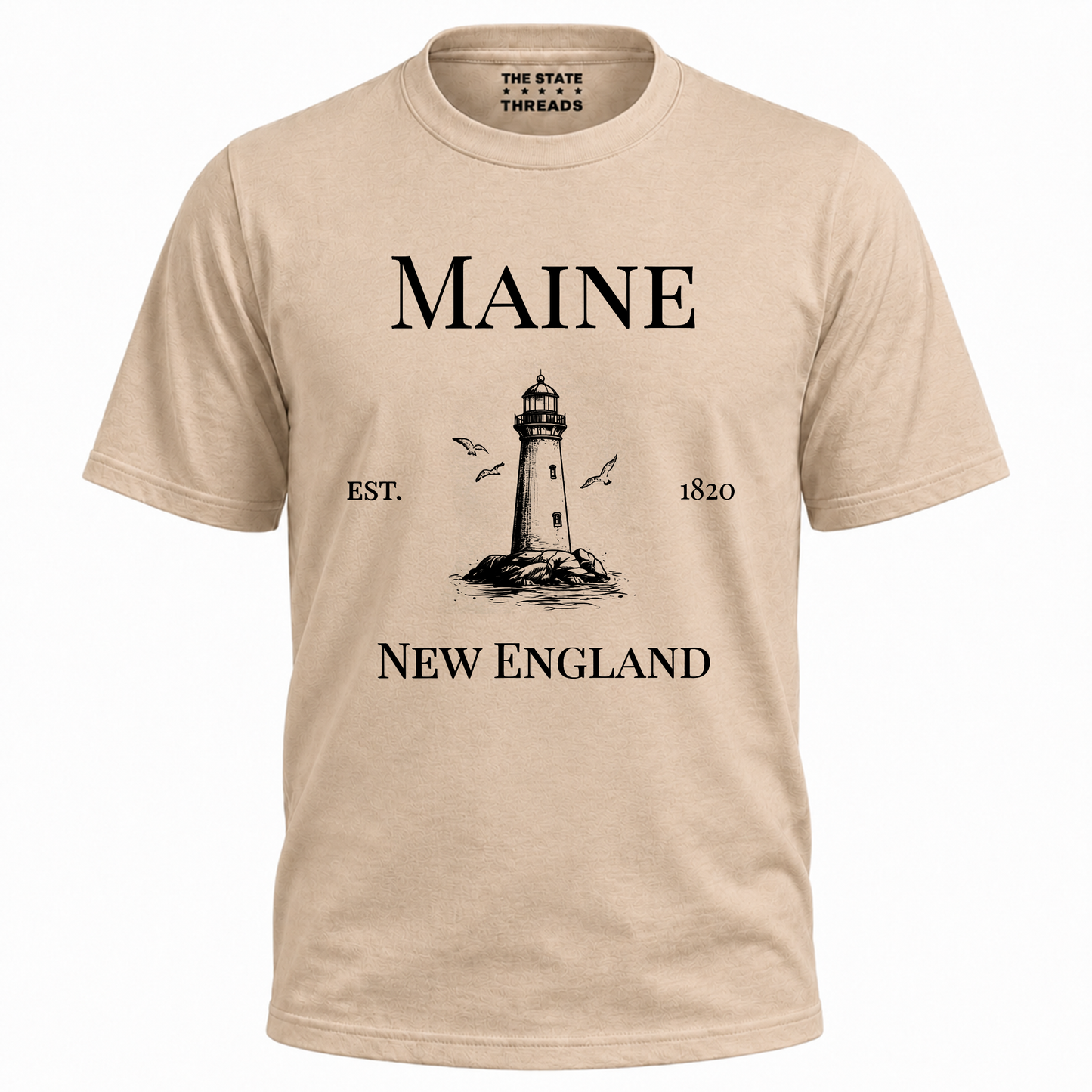 Maine New England Coastal Lighthouse Heritage Shirt