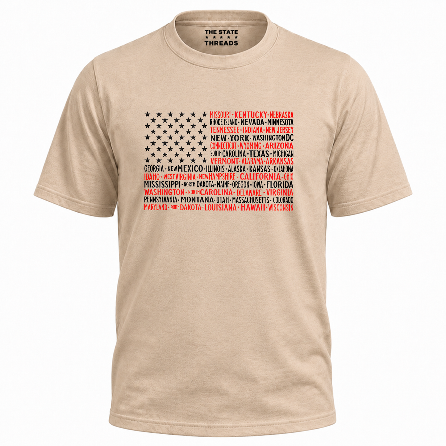 America 50 States Flag Retro Patriotic Shirt