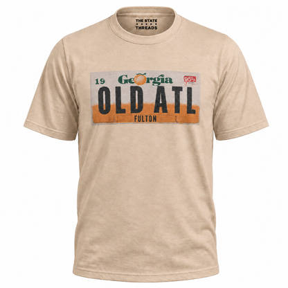 Old ATL Georgia Peach License Plate Vintage Shirt