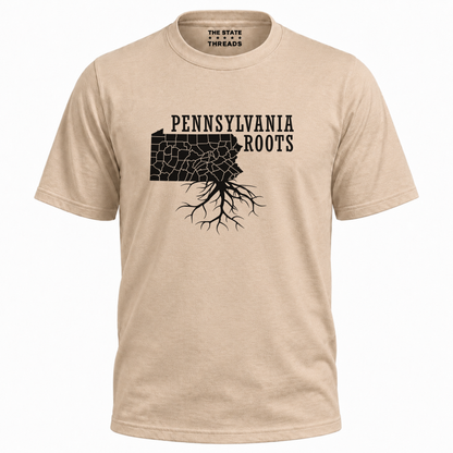 Pennsylvania Roots State Heritage Distressed Map Shirt