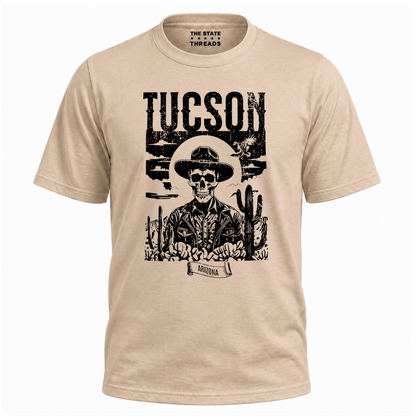 Arizona Tucson Cowboy Skull Retro Desert Western Shirt