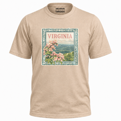 Virginia Floral Mountain Vista State Pride Shirt