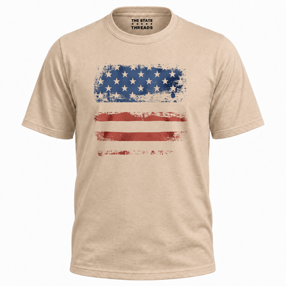 America Grunge USA Flag Distressed Patriotic Shirt