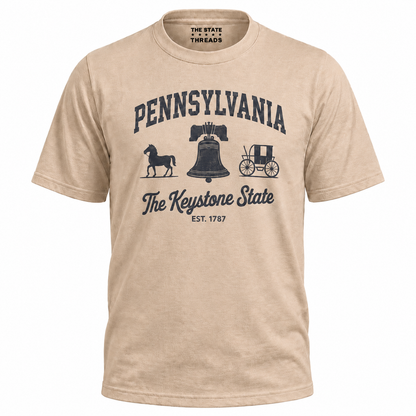 Pennsylvania Keystone State Liberty Bell Est 1787 Shirt