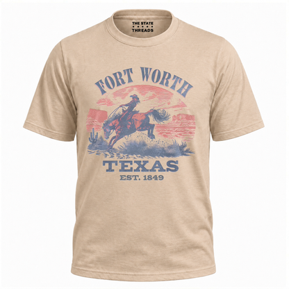 Fort Worth Texas Vintage Cowboy Rodeo Shirt