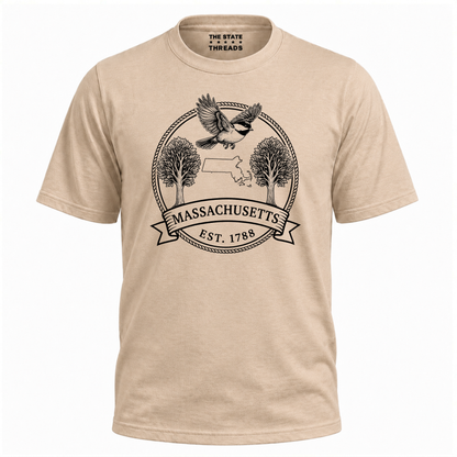 Massachusetts Black-capped Chickadee State Pride Shirt