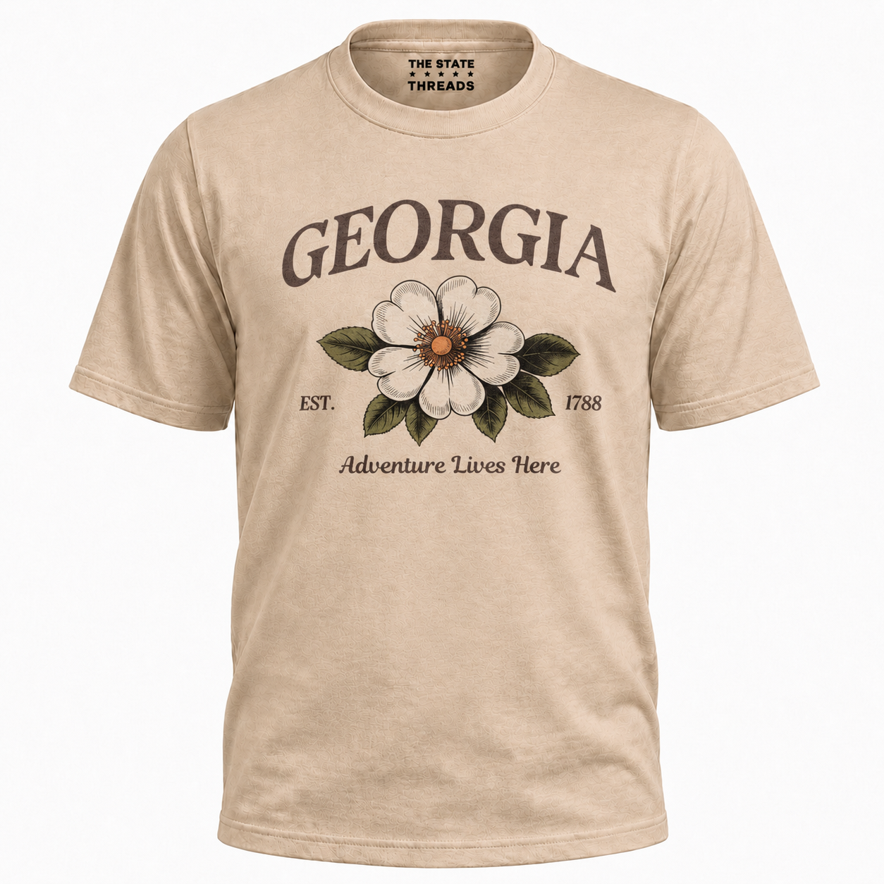 Georgia State Flower Cherokee Rose Adventure Vintage Shirt