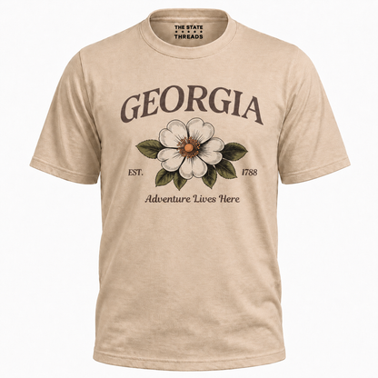Georgia State Flower Cherokee Rose Adventure Vintage Shirt