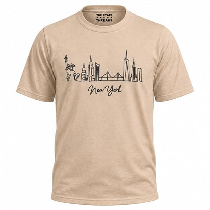 New York City Skyline Minimalist Travel Shirt