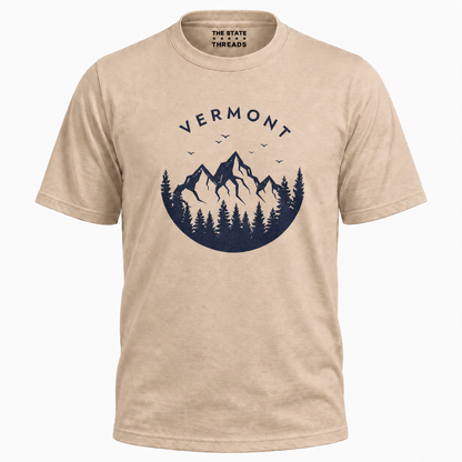 Vermont Mountain Forest Badge Shirt