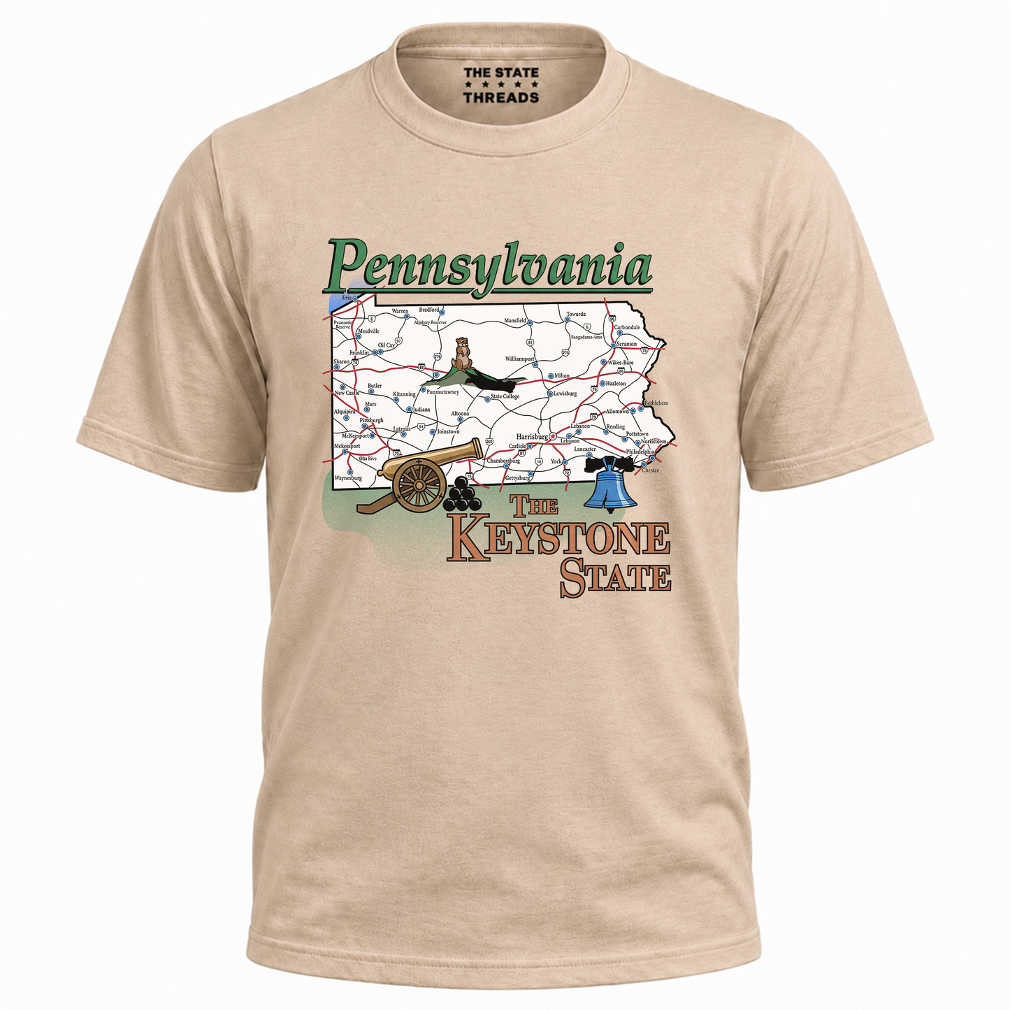 Pennsylvania Keystone State Vintage Souvenir Shirt