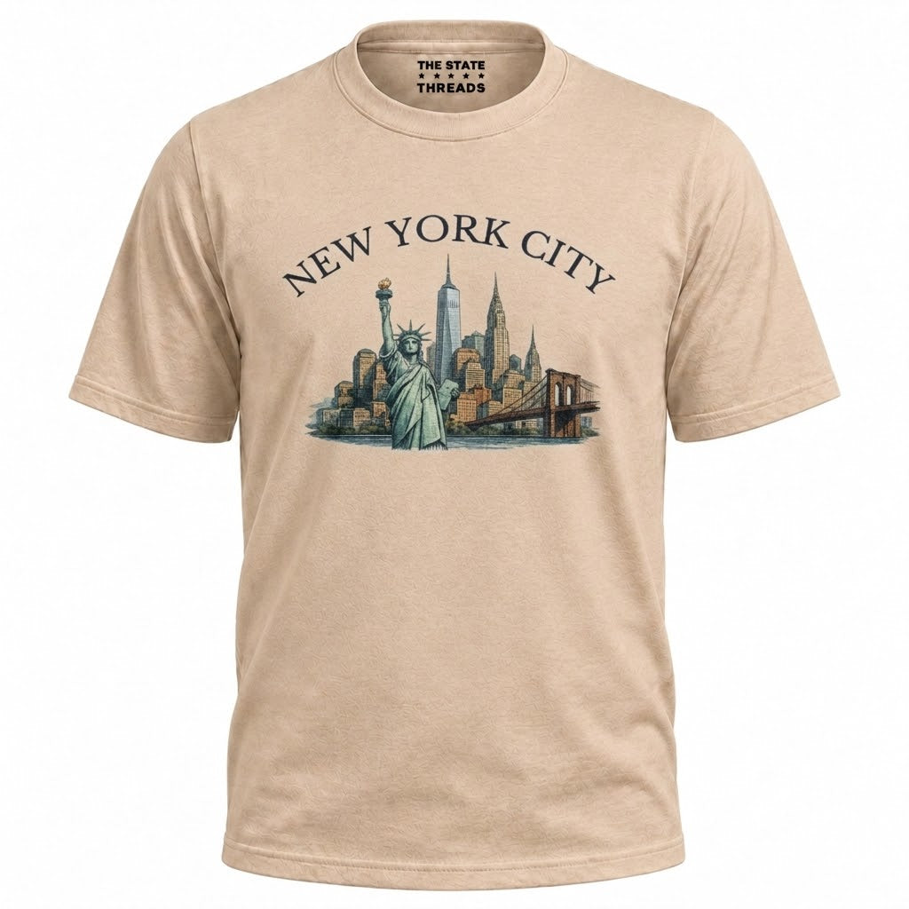 New York City Landmarks Vintage Souvenir Shirt