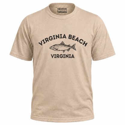 Virginia Beach Fish Illustration Shirt