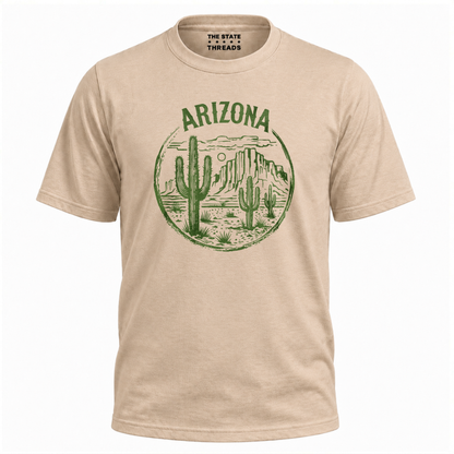 Arizona Desert Cactus Mesa Landscape Vintage Shirt