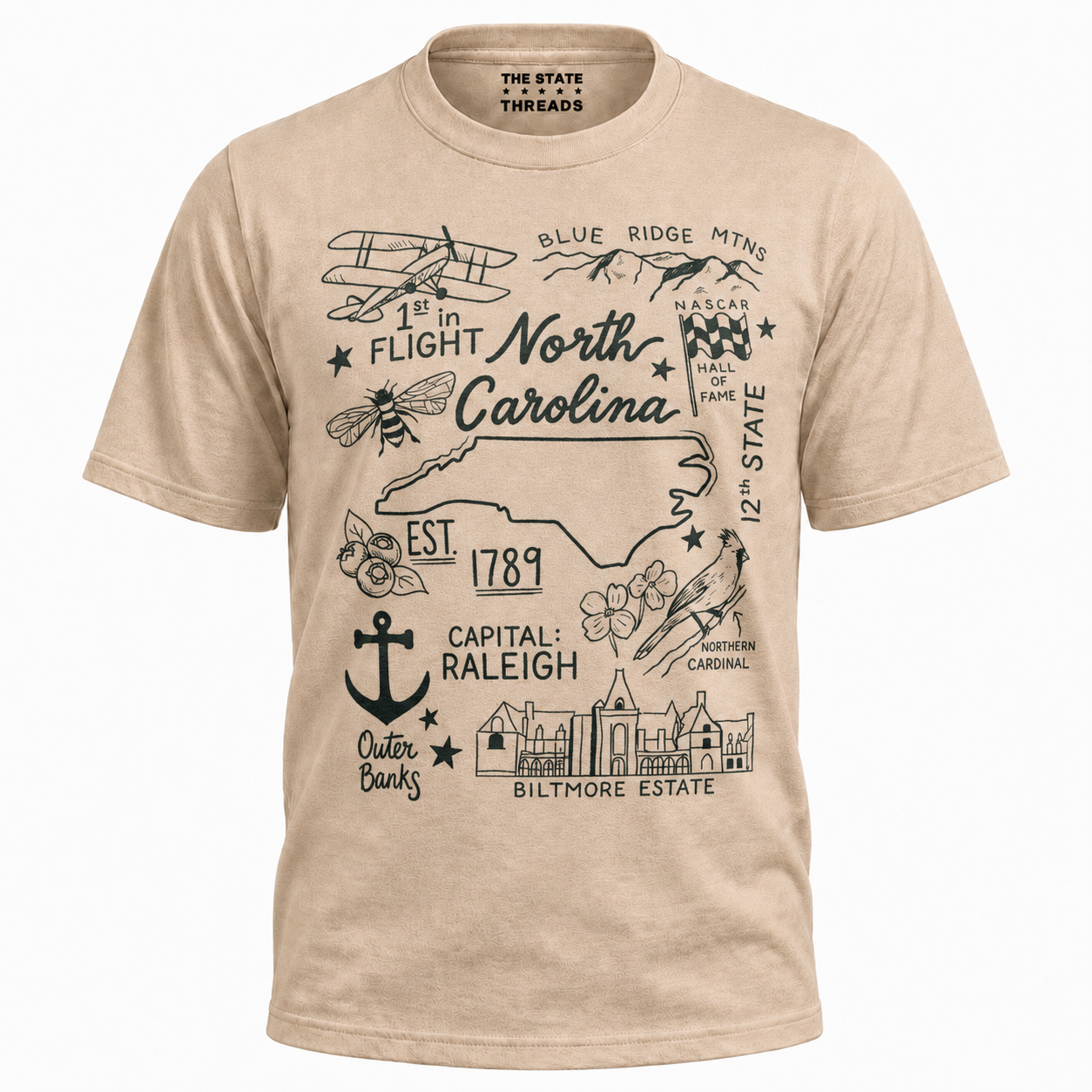 North Carolina Illustrated State Shirt