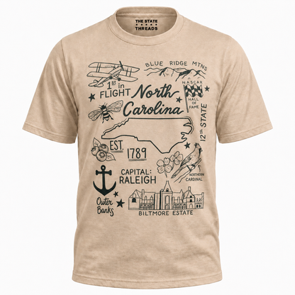North Carolina Illustrated State Shirt