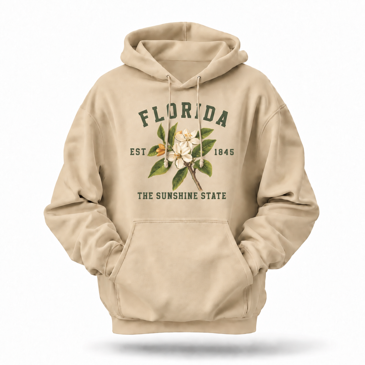 Florida Orange Blossom State Flower Est 1845 Hoodie