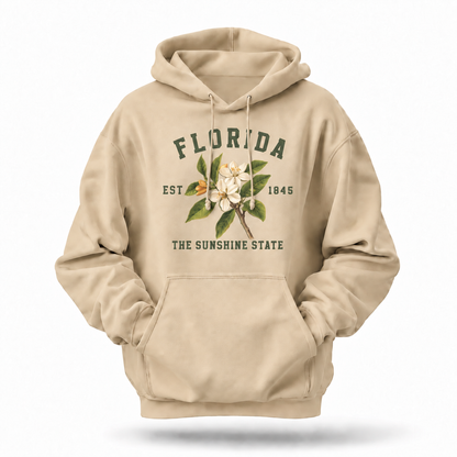 Florida Orange Blossom State Flower Est 1845 Hoodie