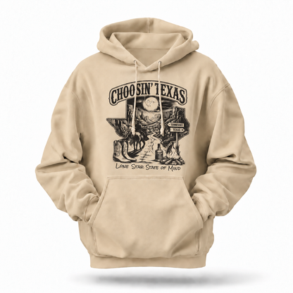 Choosin' Texas Lone Star State Of Mind Cowboy Hoodie