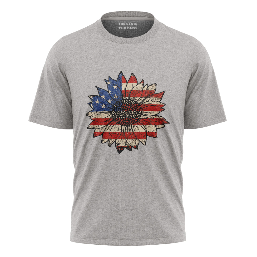 Sunflower USA Flag Vintage Shirt