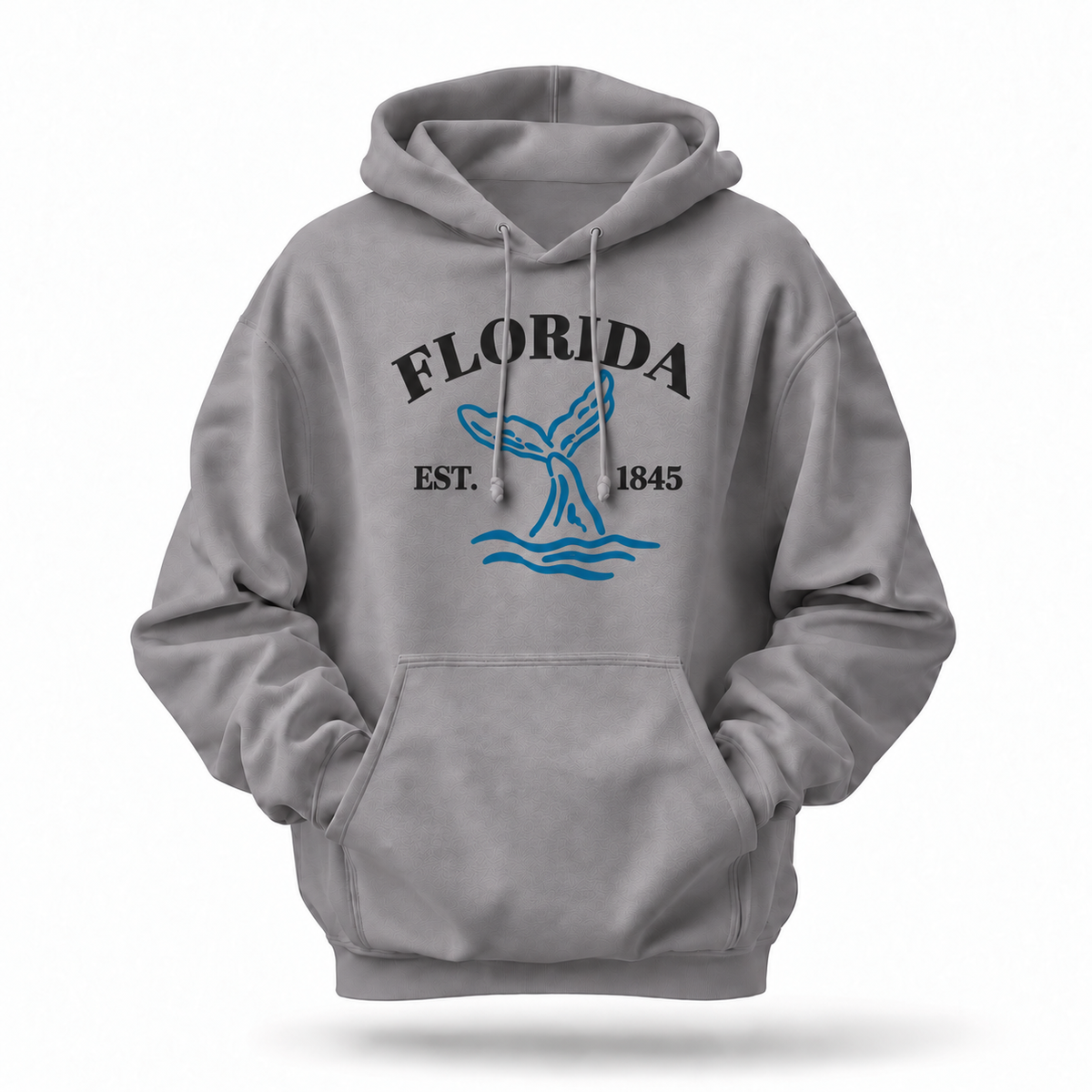 Florida Whale Tail Ocean Vintage Est 1845 Hoodie