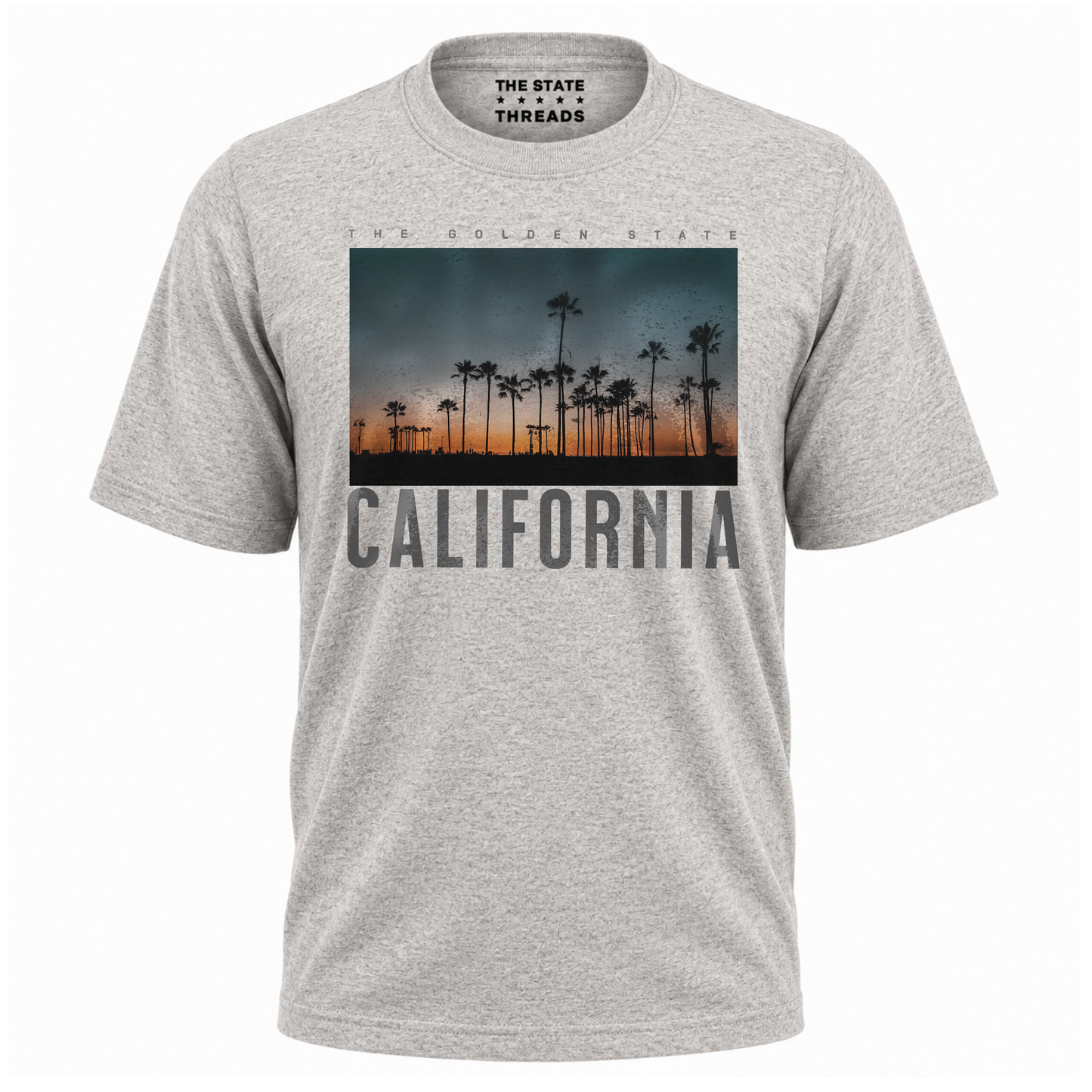 California Sunset Palm Trees Retro Streetwear Shirt