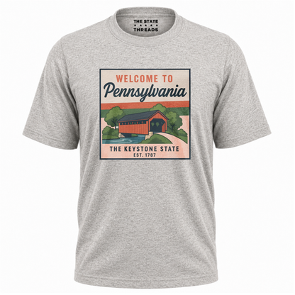 Pennsylvania Covered Bridge Scenic Vintage State Shirt