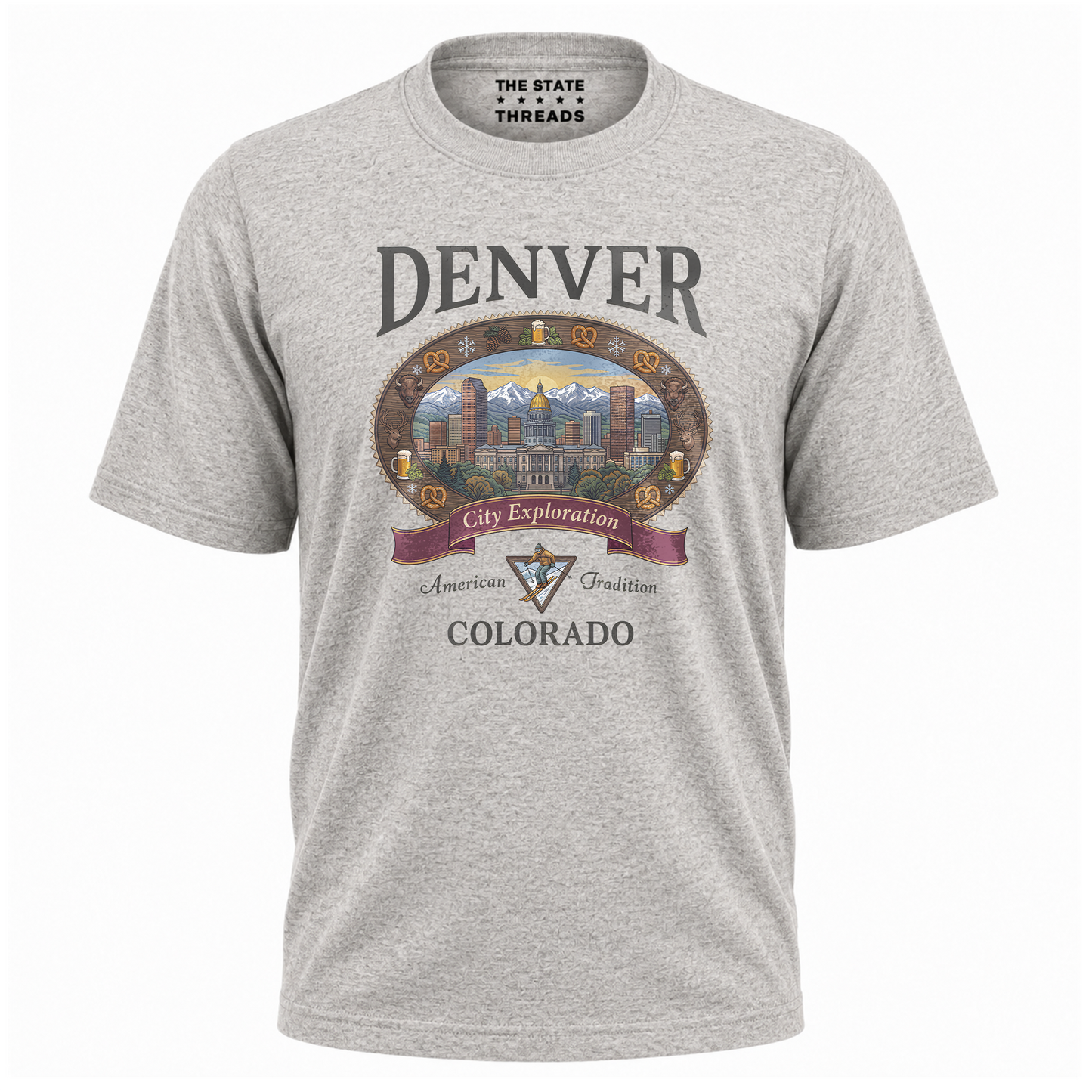 Denver Colorado Mountain City Exploration Shirt