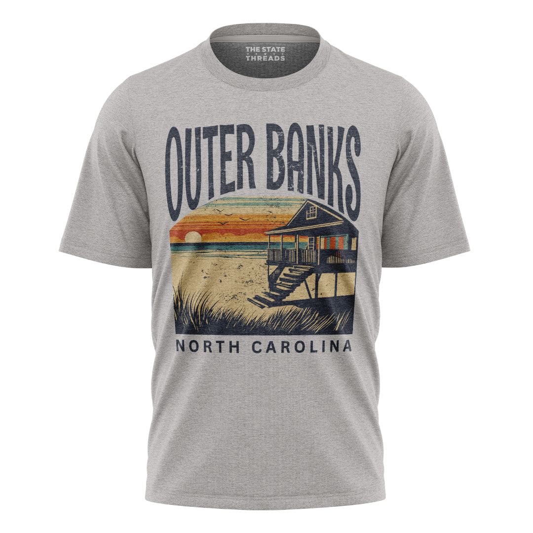 Retro Outer Banks North Carolina Beach Shirt
