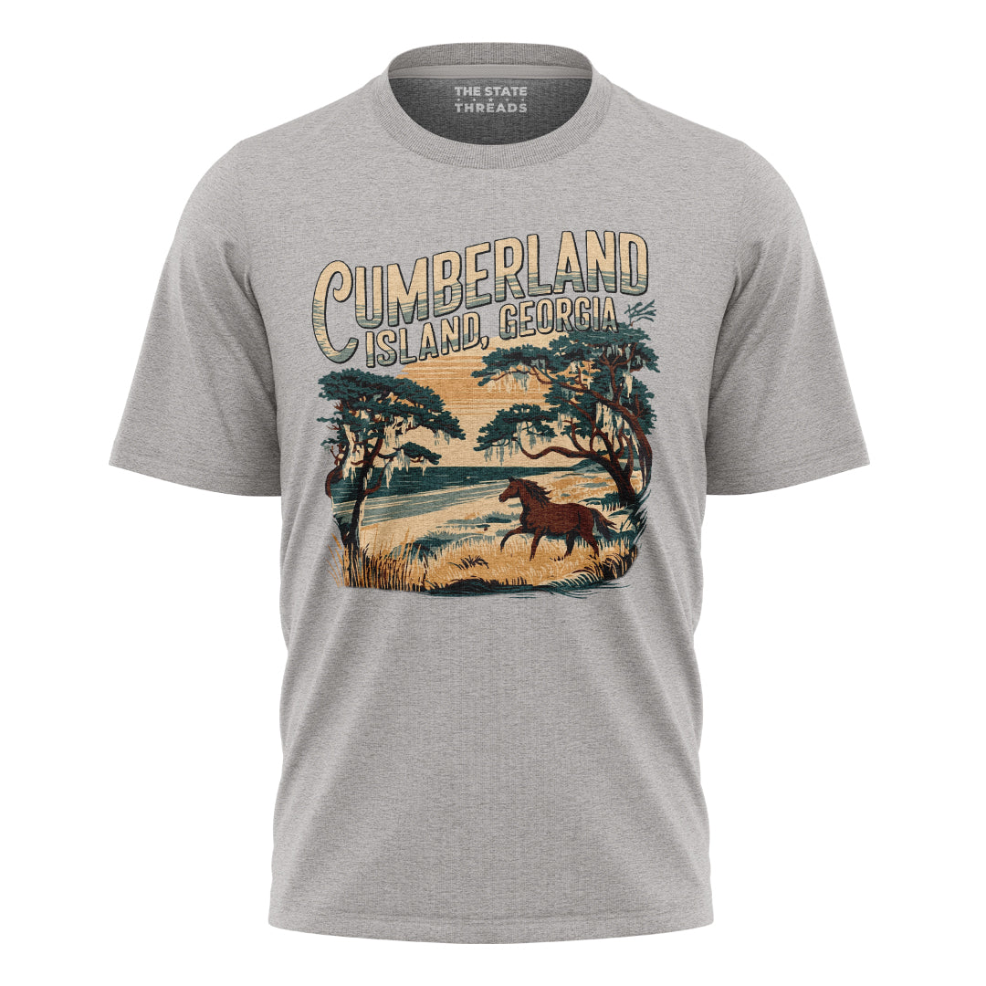 Cumberland Island Georgia Wild Horse Coastal Vintage Shirt