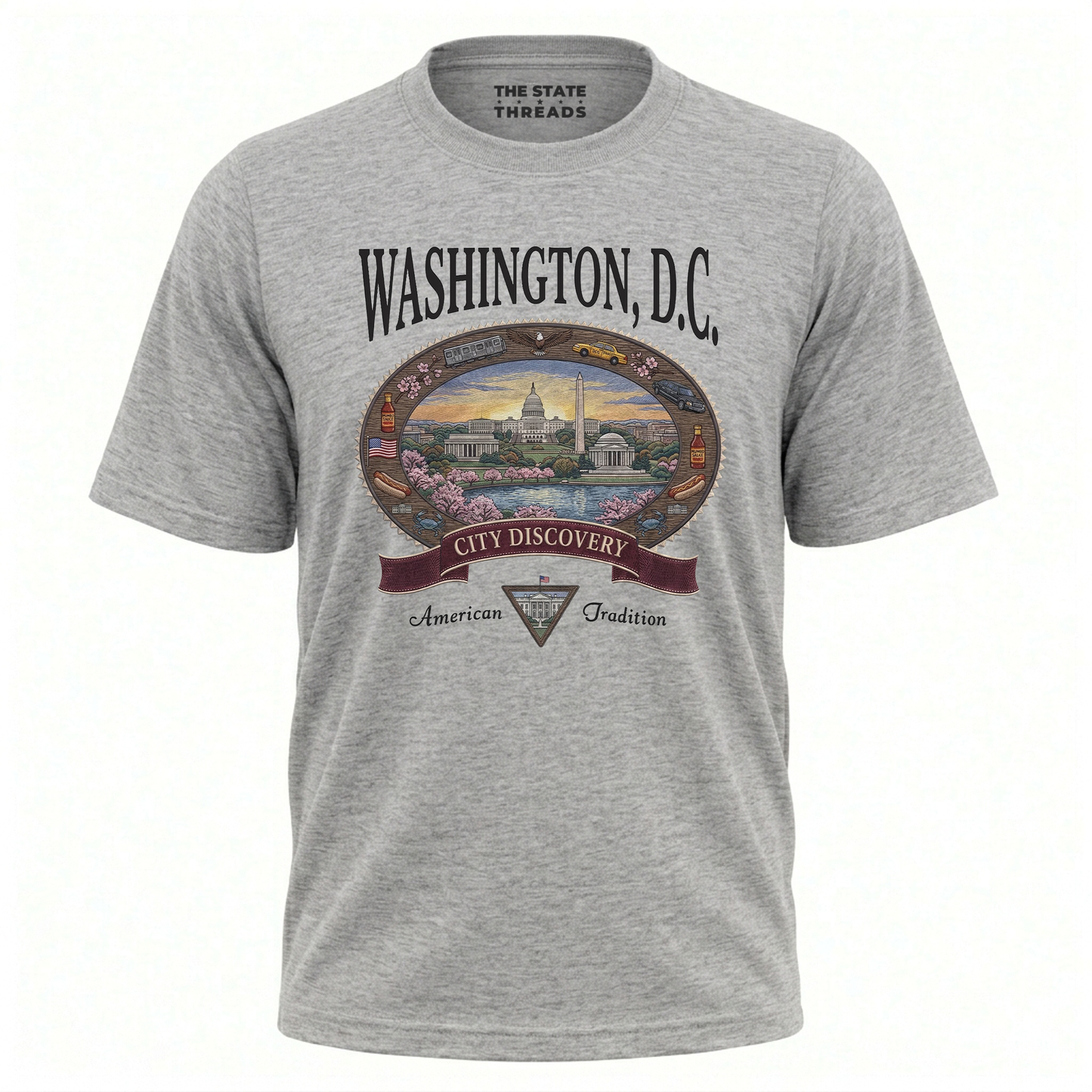Washington DC Vintage City Discovery Skyline Shirt
