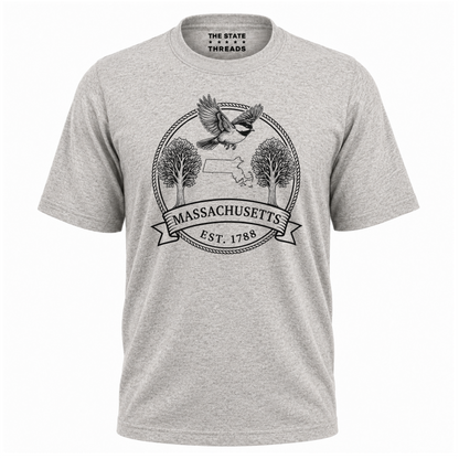 Massachusetts Black-capped Chickadee State Pride Shirt