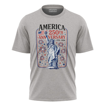 America 250 Statue Fireworks Shirt