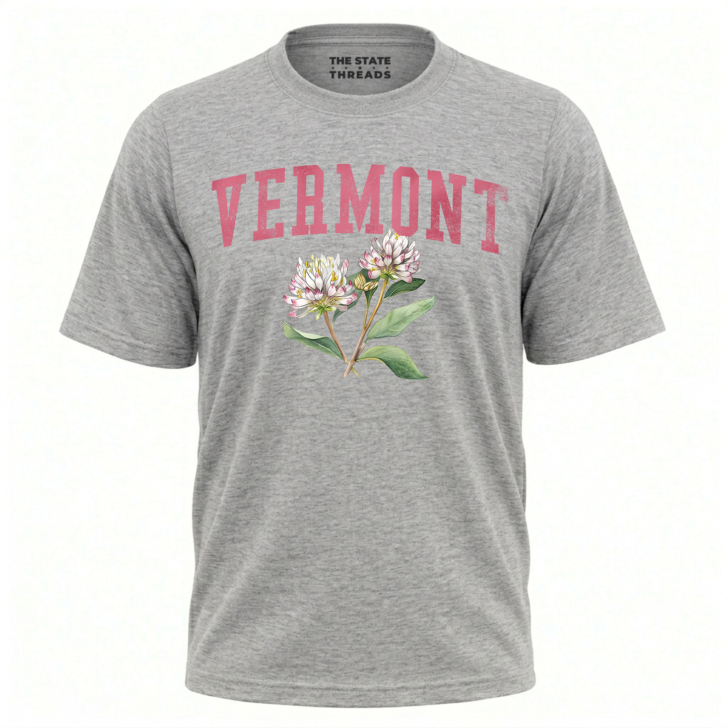 Vermont Red Clover State Flower Vintage Botanical Shirt